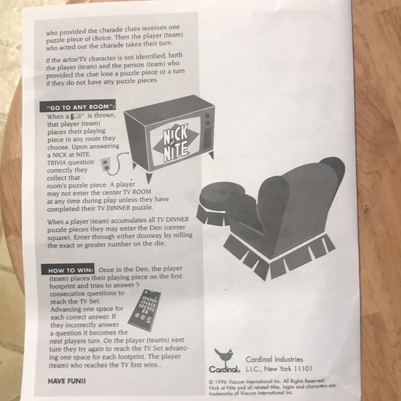 Nick at Night Classic TV Tricia Game - 1996 - Picture 6 of 11